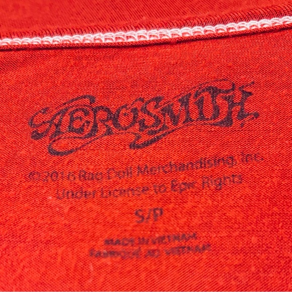 Women’s Aerosmith “Let Rock Rule” Concert Shirt - Red Size Small Petit - Picture 5 of 5